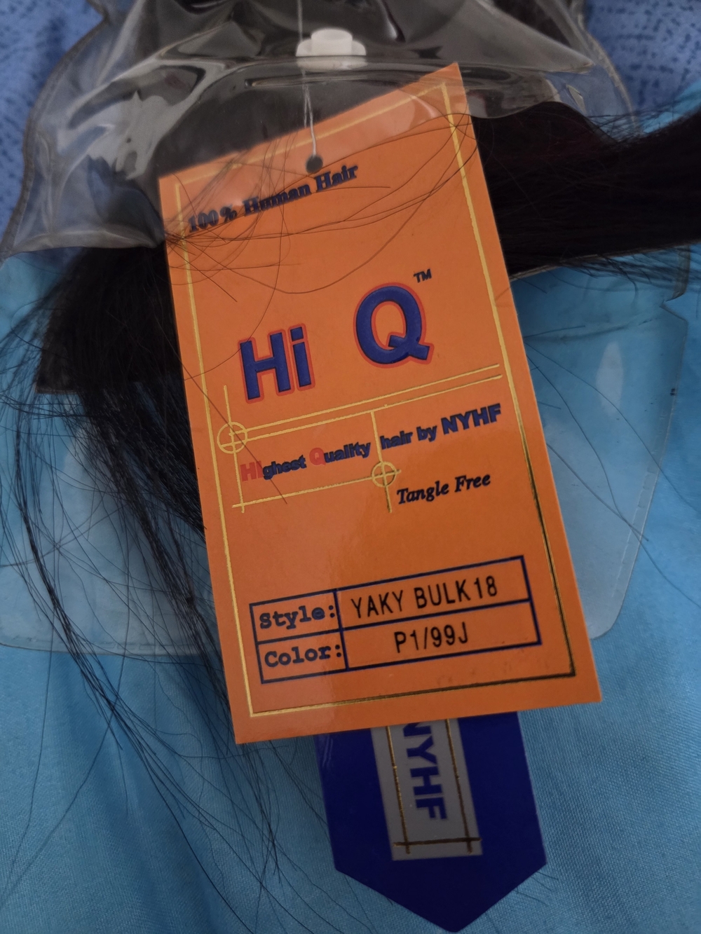 Human Yaky Bulk 18" Hair Extensions - P1/99J (Black with Burgundy Tips)